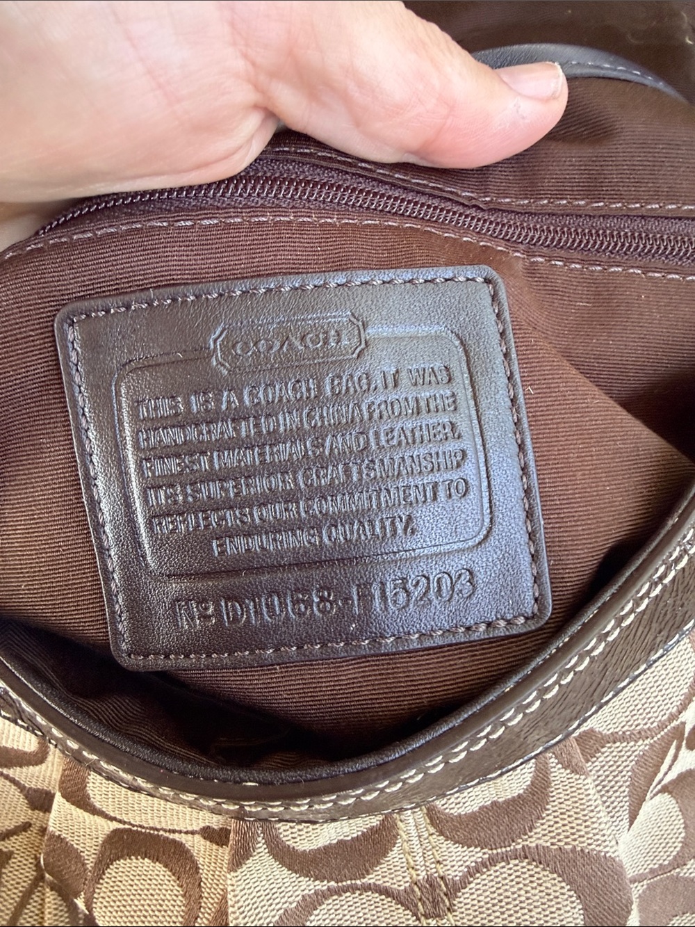 Coach Soho Pleated Signature Flap Shoulder Bag F15203 Brown Canvas Y2K - Picture 7 of 11